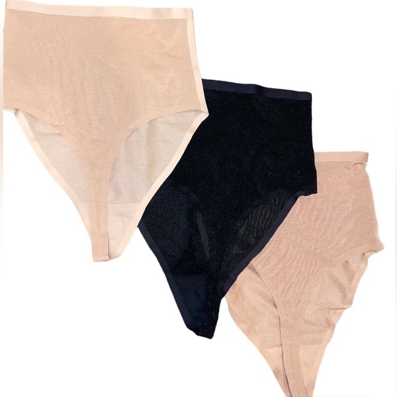 SKIMS Other - Bundle 3 pack Sheer Skims NEW Sheer Sculpt High Waisted Brief Shaping Underwear